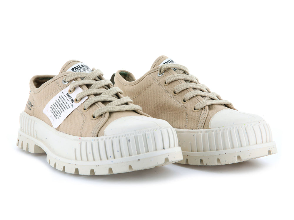 Zapatos Bajos Palladium PALLASHOCK LO ORGANIC Mujer Desert | Costa Rica-78531